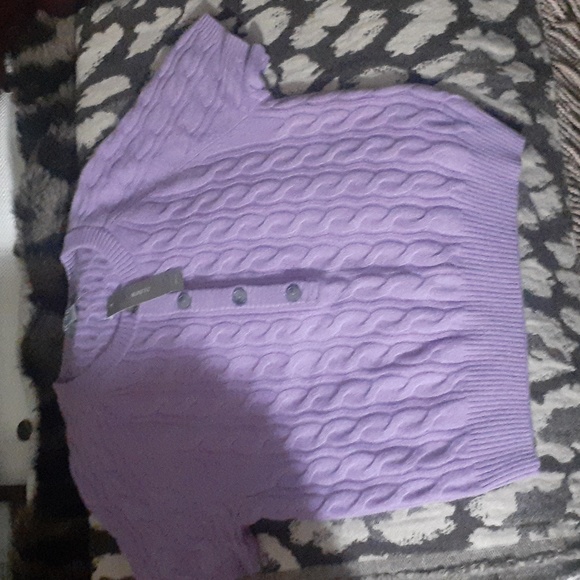 J crew cashmere cable- knit Hentley t-shirt - Picture 2 of 6